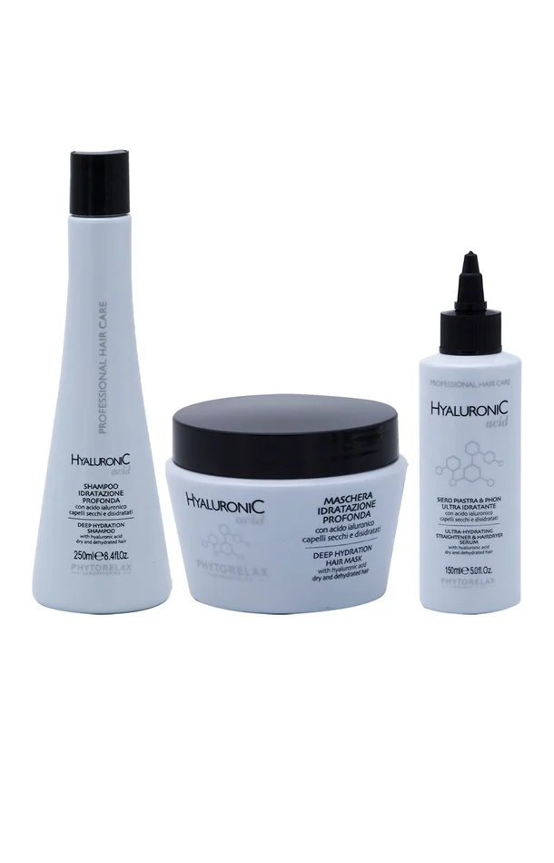 Routine hydratante – Acide hyaluronique – Cheveux
