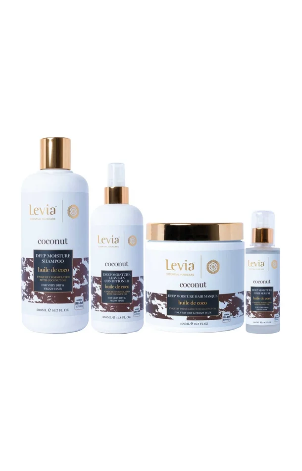 Routine hydratation intense – Huile de coco – Cheveux très secs & crépus – 4 produits