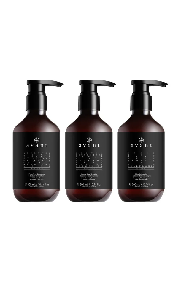 Routine nettoyante complète – Corps & cheveux – 3 x 300 ml