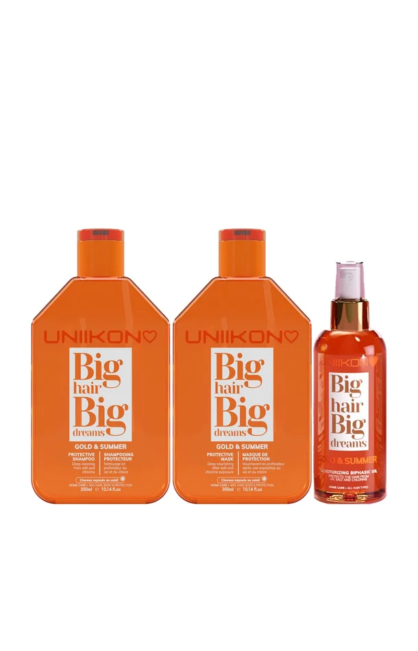 Routine protectrice – Noix de coco – Cheveux exposés au soleil – 3 produits
