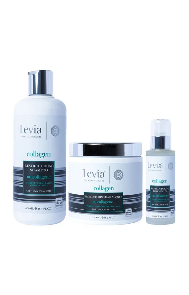 Routine restructurante – Collagène – Cheveux fins – 3 produits
