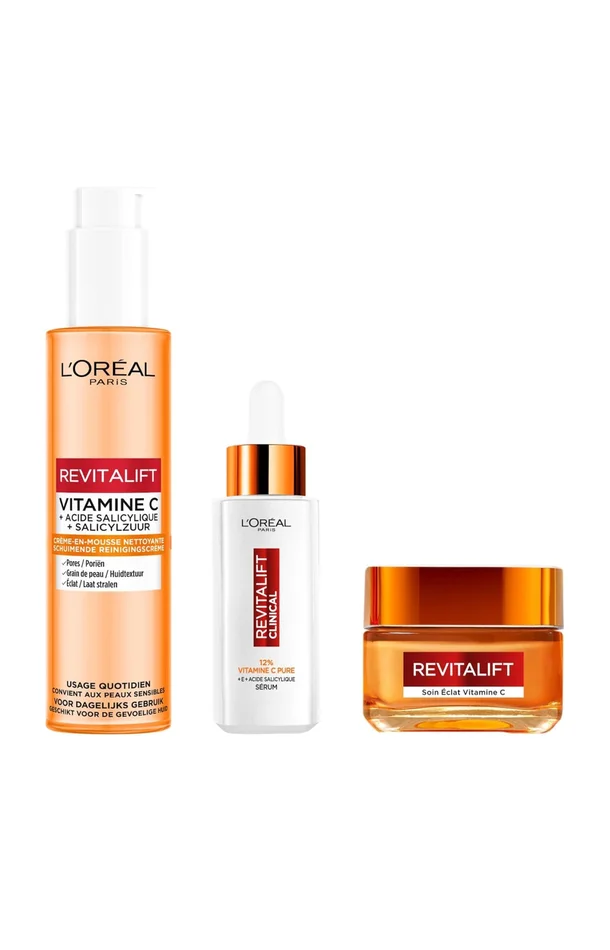 Routine vitamine C Revitalift Clinical – Vitamine C – Visage – 3 produits