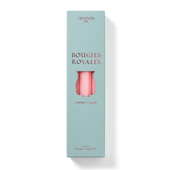 Royale Rose Tendre – 6 Bougies Chandelles