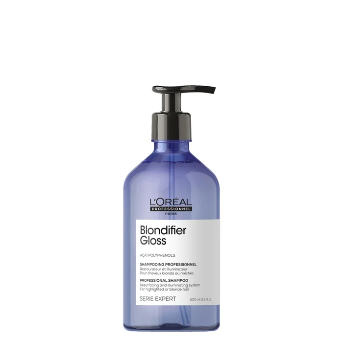 Série Expert Blondifier – Shampoing Gloss illuminateur pour cheveux blonds ou méchés