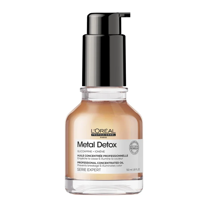 Série Expert Metal Detox – Huile Concentrée sans rinçage – cheveux sensibilisés et cassants 50 ml