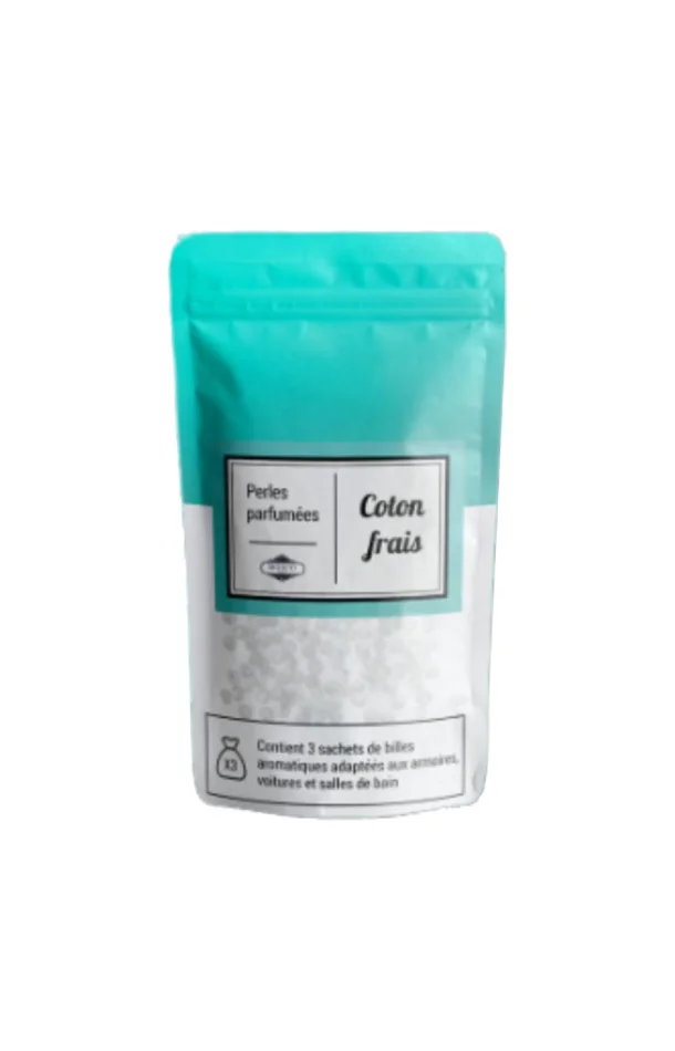 Sachets de perles parfumées – Coton frais – 3 sachets