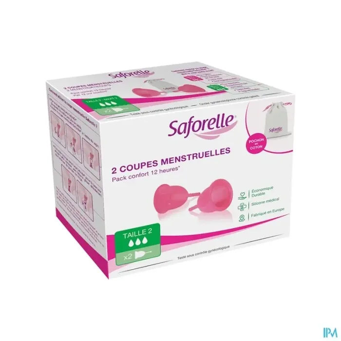 Saforelle coupe menstruelle taille 2 x2