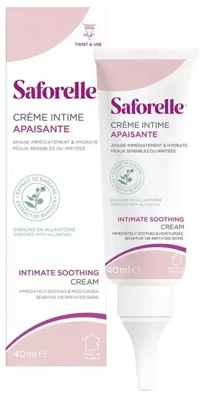 Saforelle Crème Apaisante Intime Peaux Sensibles et Irritées 40 ml