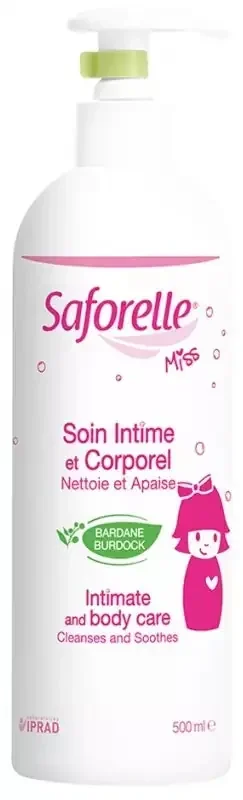 Saforelle Miss Soin Intime et Corporel Dès 2 Ans 500 ml