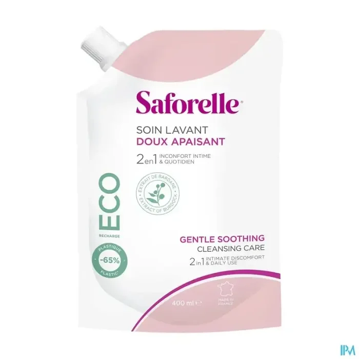 Saforelle soin lavant doux eco recharge 400ml
