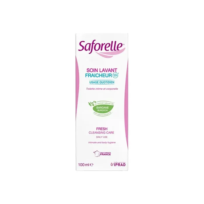 Saforelle soin lavant fraicheur usage quotidien 100ml