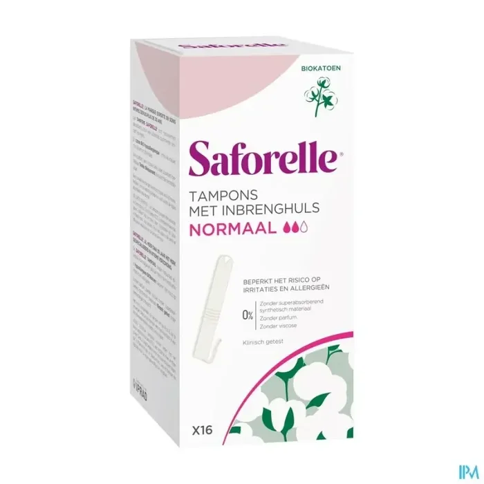 Saforelle tampon normal avec applicateurs boite de 16