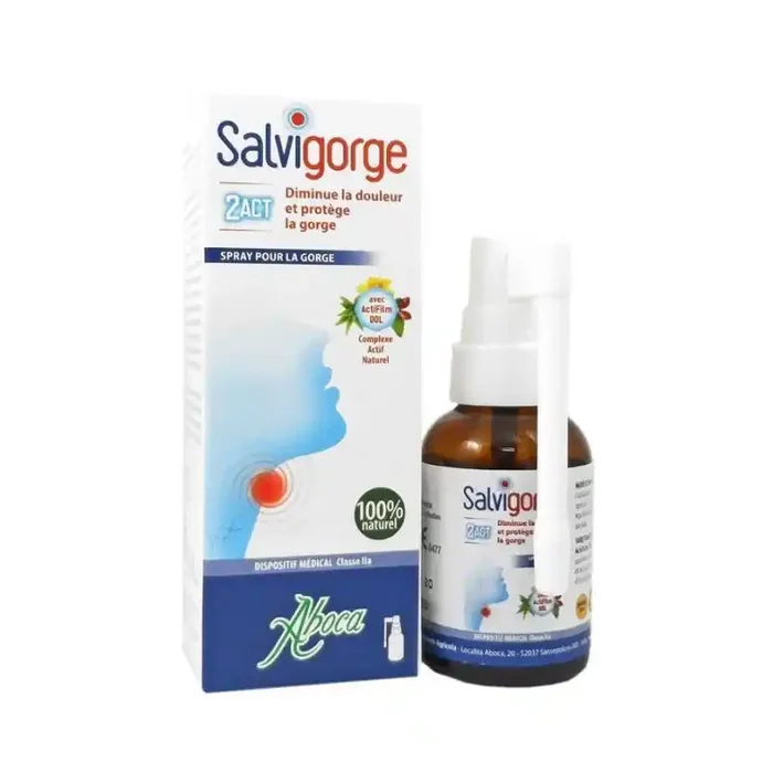 SALVIGORGE 2ACT SPRAY 30ML ABOCA