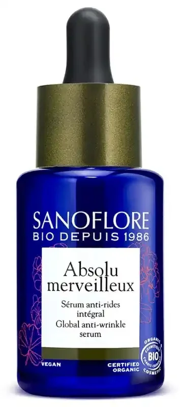 Sanoflore Absolu Merveilleux Sérum Anti-Rides Intégral Certifié Bio 30 ml