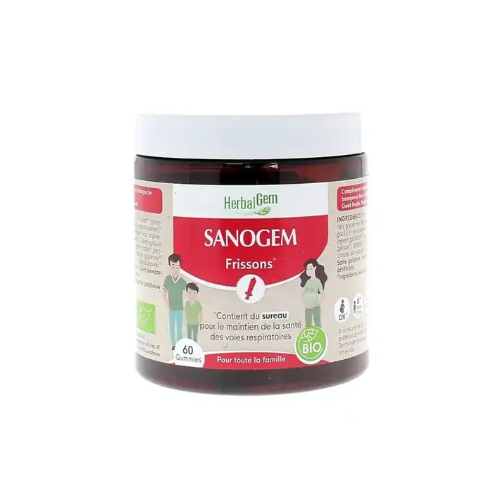 SANOGEM FRISSONS BIO 60 GUMMIES HERBALGEM