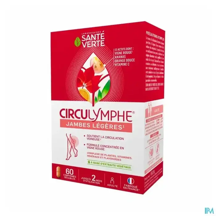 Sante verte circulymphe jambes legeres comprimé 60