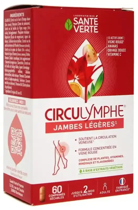 Santé Verte Circulymphe Jambes Légères Cps 60U