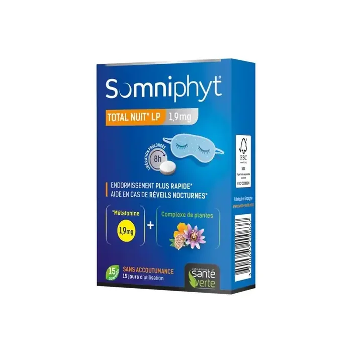 Sante Verte somniphyt total nuit lp 1.9mg 15 comprimes