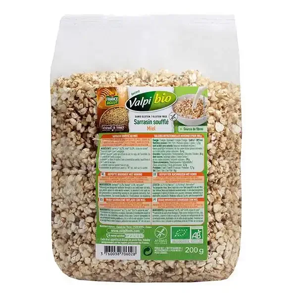Sarrasin soufflé au miel bio 200g
