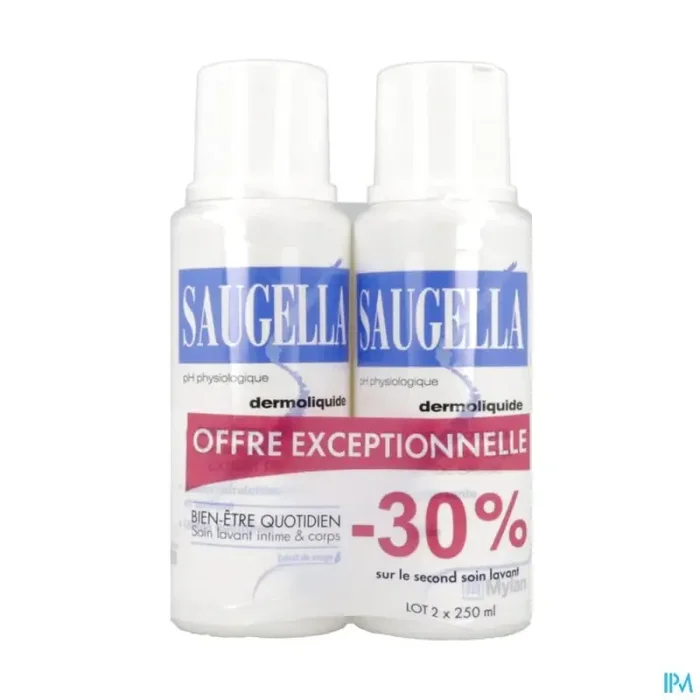 Saugella dermoliquide emulsion 250ml x2