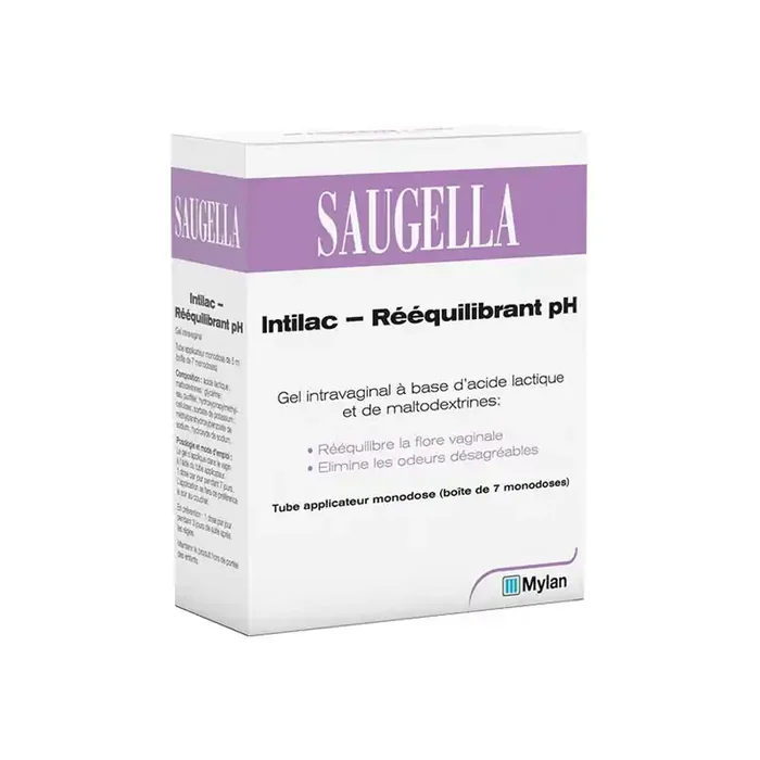 Saugella Initilac gel intravaginal reequilibrant pH 5mlx7 monodoses