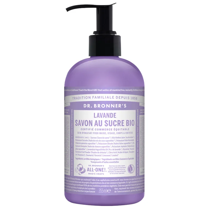 Savon au Sucre Bio – Lavande 355 ml