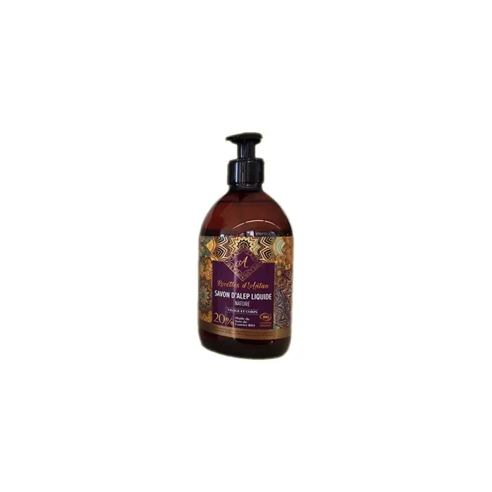 SAVON D‘ALEP LIQUIDE BIO 500ML RECETTE D‘ANTAN