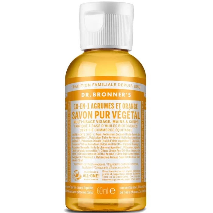 Savon Liquide Agrumes – Un savon de Castille liquide naturel 18-en-1