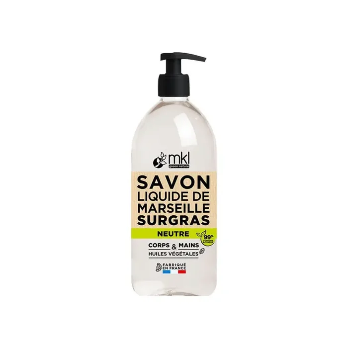 SAVON LIQUIDE DE MARSEILLE NEUTRE SURGRAS 1L MKL GREEN NATURE