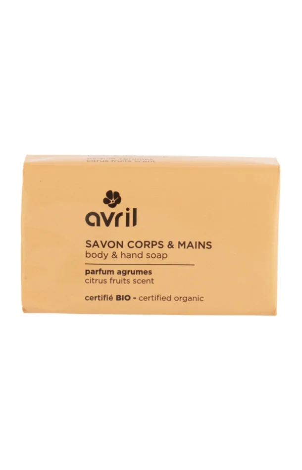 Savon solide bio – Agrume – Corps & mains – 100 g