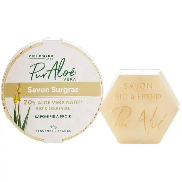 SAVON SURGRAS ALOÉ VERA NATIF 20% BIO 90G PUR ALOE