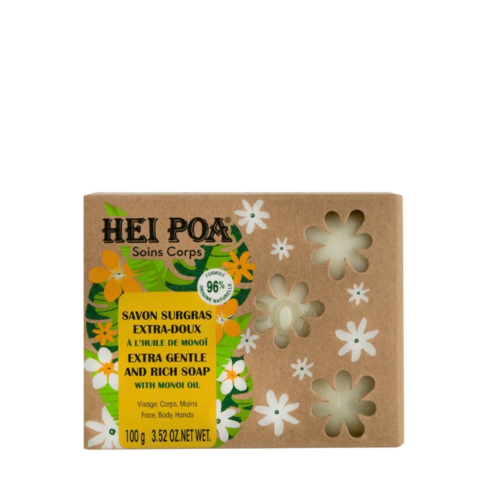Savon Surgras Extra-Doux – Huile de Monoî 100g