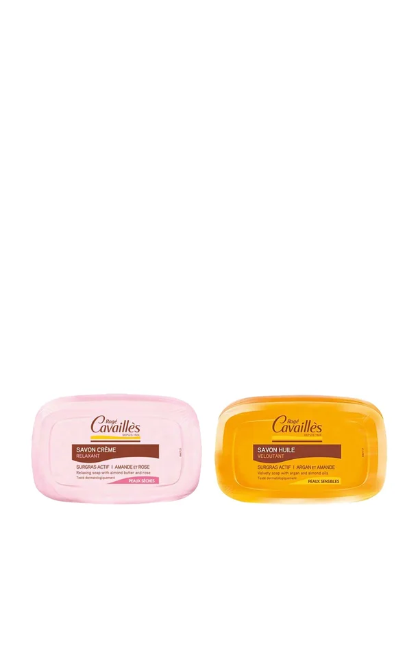Savons solides nourrissants – Beurre d’amande & huile d’argan – 2 x 115 g
