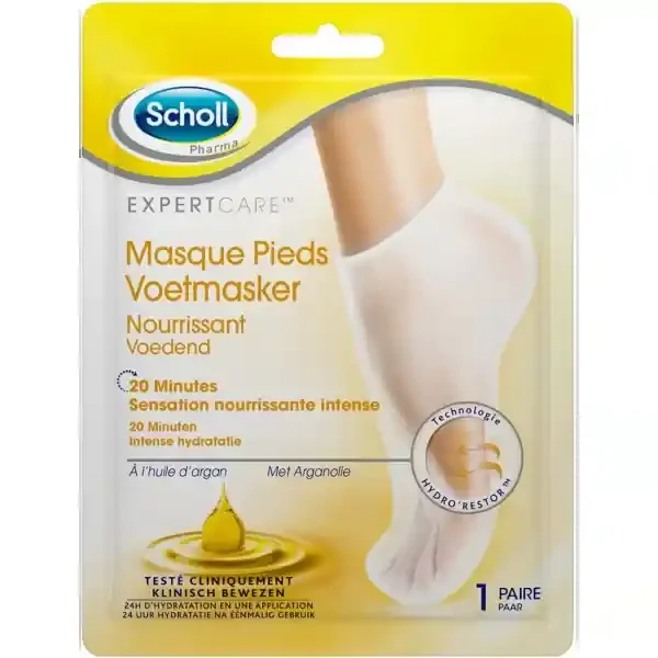 Scholl Masque Pieds Nourrissant Huile d‘Argan x 1
