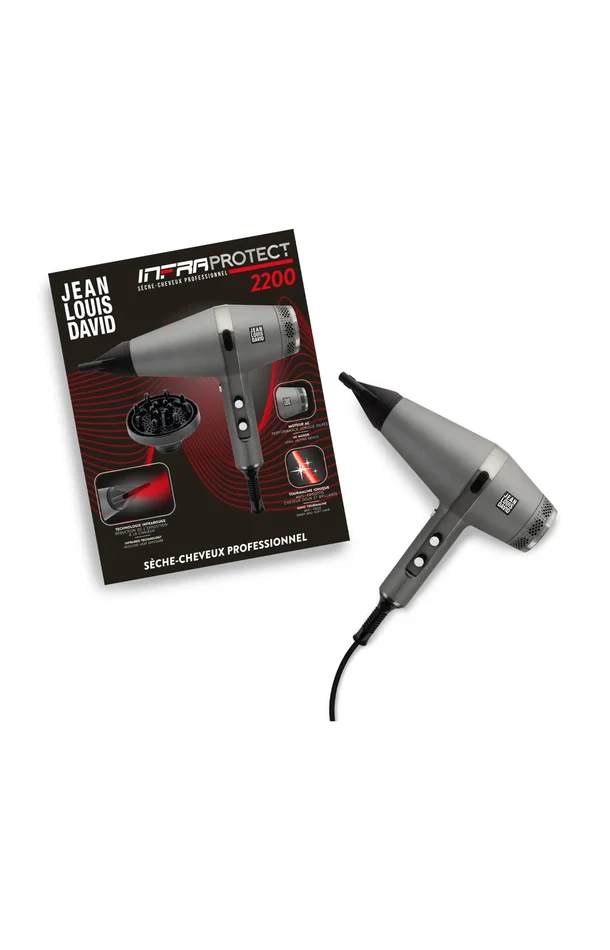 Sèche-cheveux professionnel – Technologie infrarouge – 2200W – Noir