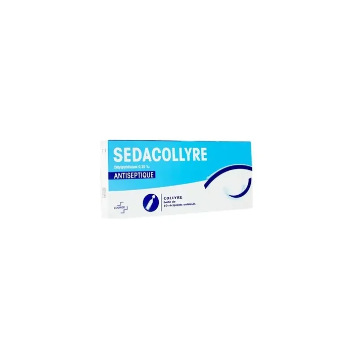 SEDACOLLYRE CETYLPYRIDINIUM 0,25 POUR MILLE 10 UNIDOSES COOPER