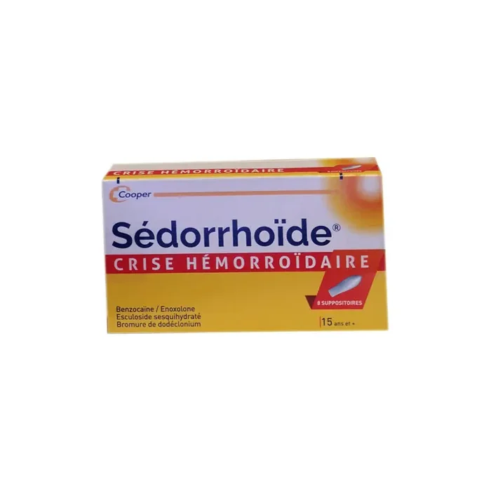 SEDORRHOIDE 8 SUPPOSITOIRES COOPER