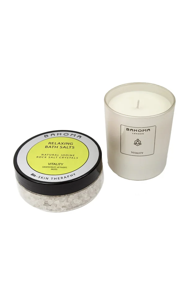 Sels de bain & bougie – Vitality