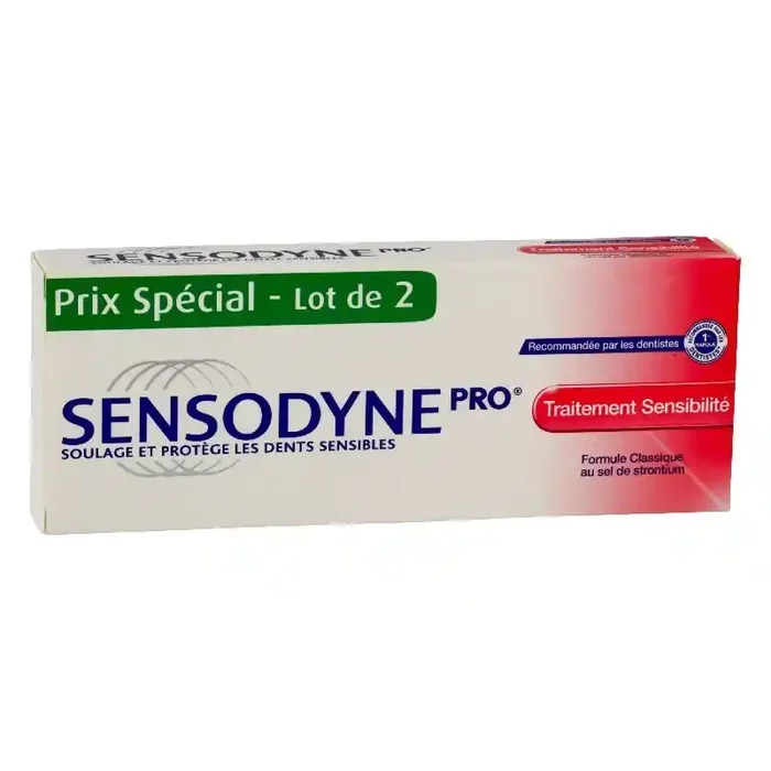 Sensodyne pro traitement sensibilite duo 75ml