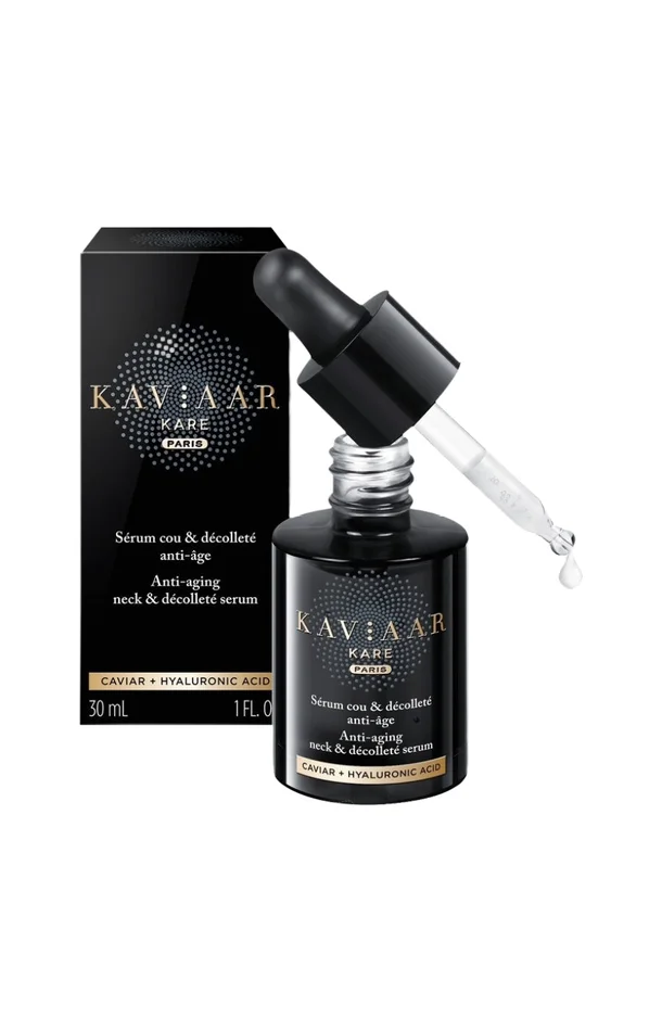 Sérum cou & décolleté anti-âge – Caviar & acide hyaluronique