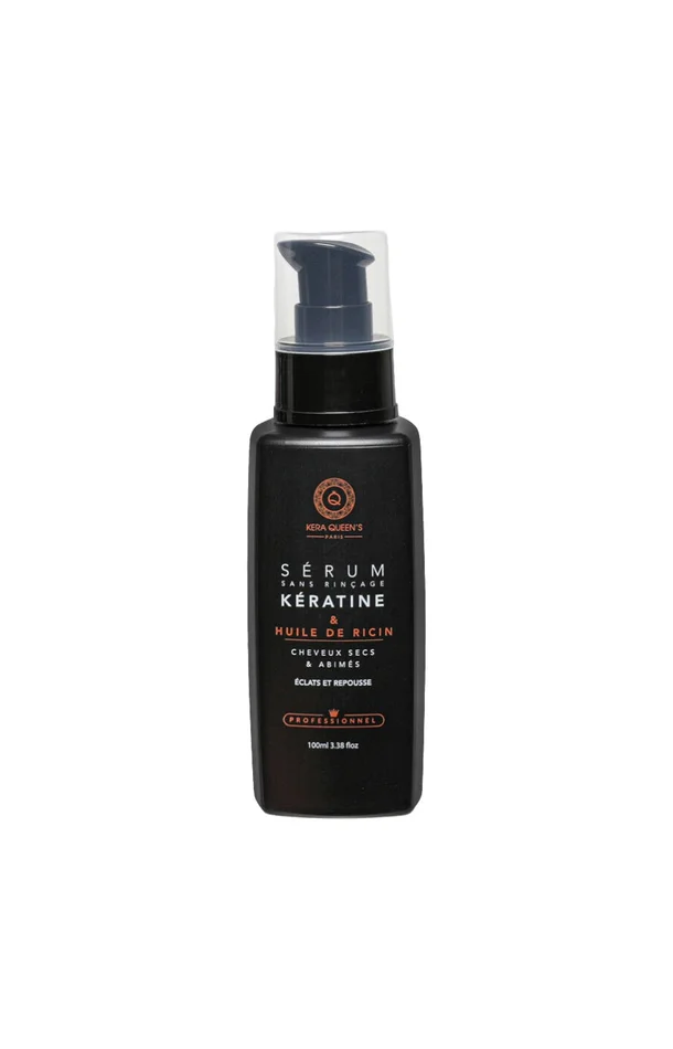 Sérum éclat & repousse – Kératine & ricin – Cheveux secs & abîmés – 100 ml