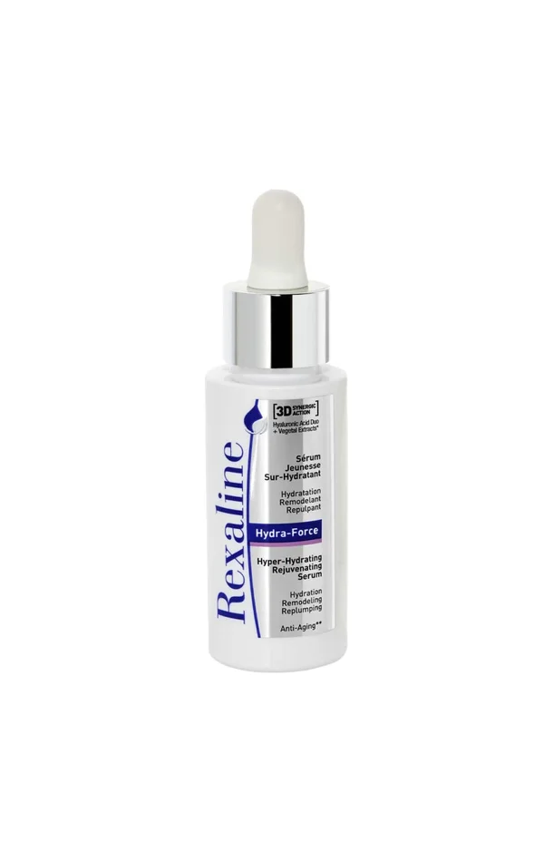 Sérum hydratant & anti-rides – Acide hyaluronique & algues rouges – Visage – 30 ml