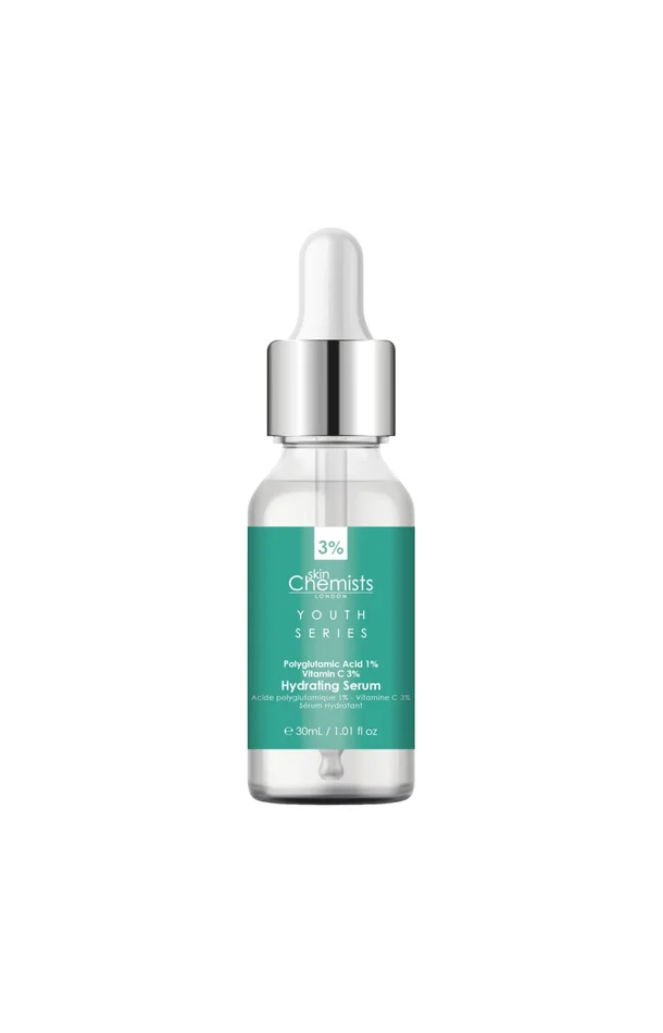 Sérum hydratant – Acide polyglutamique & vitamine C – Peaux déshydratées – 30 ml