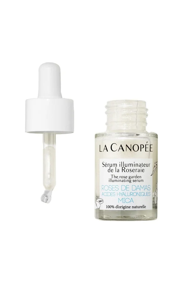 Sérum illuminateur – Rose, acides hyaluroniques & mica – Visage – 15 ml