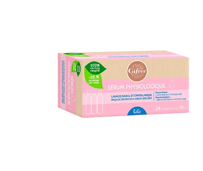 sérum physiologique bébé 24x10ml