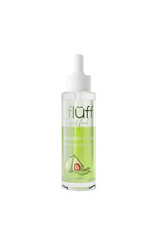 Sérum régénérant biphasé – Acide hyaluronique & vitamine C – Aloe & avocado – Visage