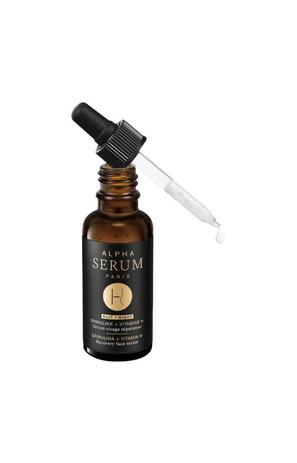 Sérum réparateur nuit – Spiruline & vitamine H – Visage – 30 ml