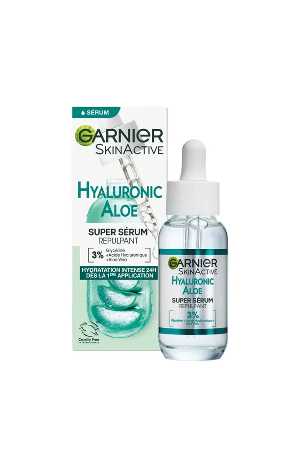 Sérum repulpant – Acide hyaluronique & aloe vera – Visage – 30 ml