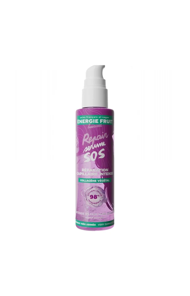 Sérum SOS réparation intense – Collagène & vitamine B – Cheveux très abîmés – 75 ml