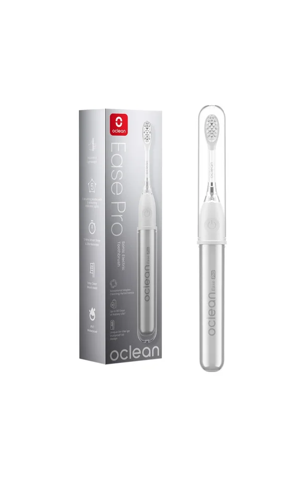 Set brosse à dents électrique & accessoires – Ease Pro – Argenté